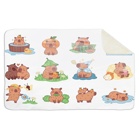 Fleecedeken Capibara's