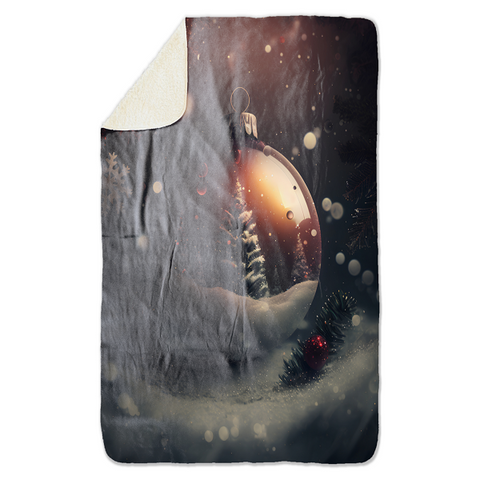 Fleecedeken Kerstbal