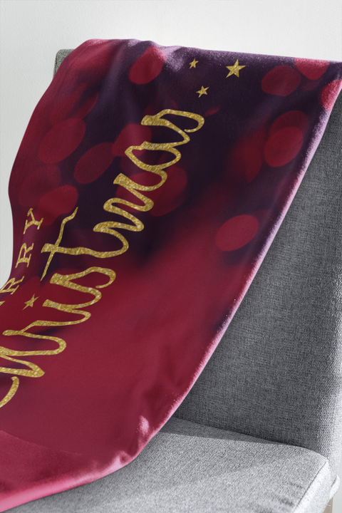 Fleecedeken Merry Christmas