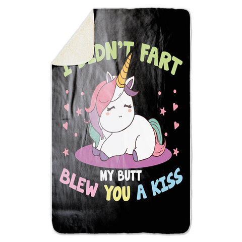 Fleecedeken Blew you a kiss