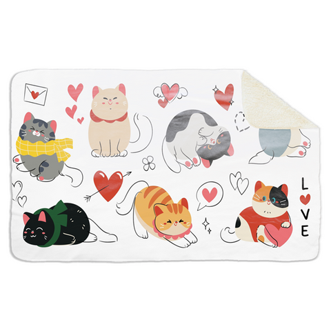 Fleecedeken Katten