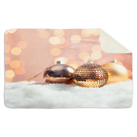 Fleecedeken Kerstbal2