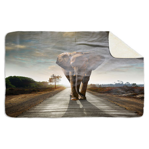 Fleecedeken Olifant