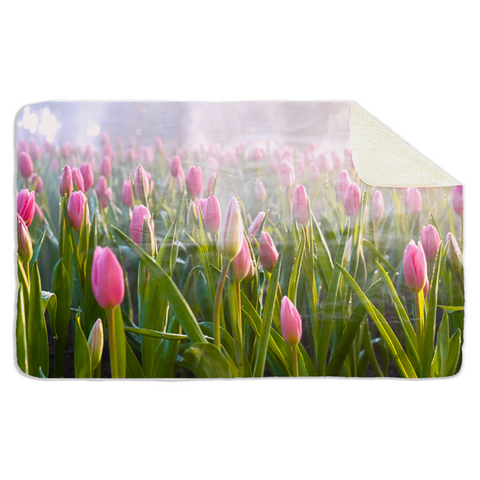Fleecedeken Tulpen