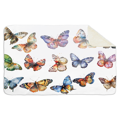 Fleecedeken Vlinders