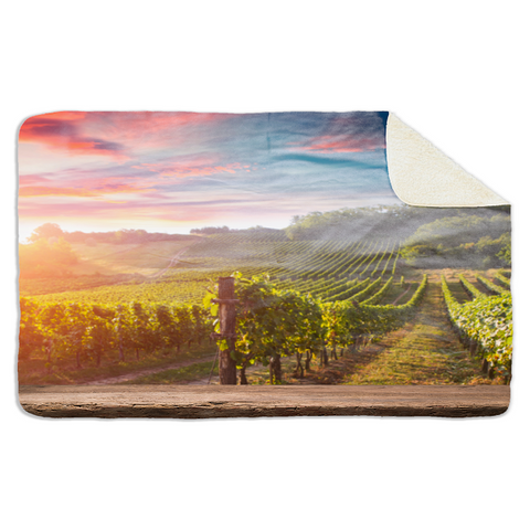 Fleecedeken Wijngaard