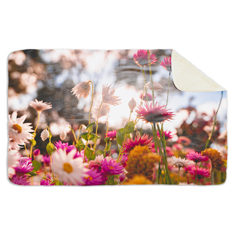 Fleecedeken Bloemenveld