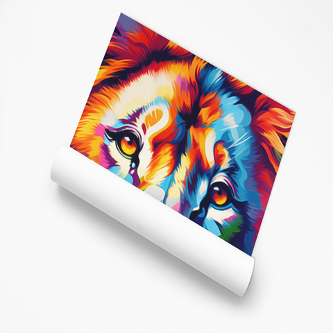 Poster Leeuw grafisch