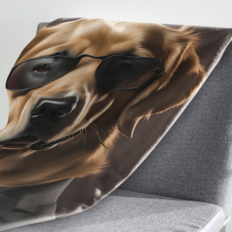 Fleecedeken Dhr Golden retriever