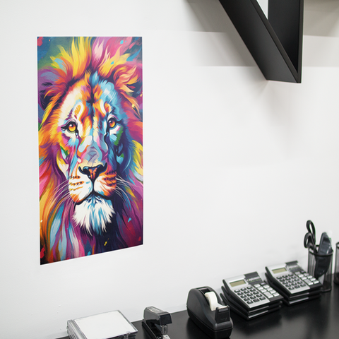 Poster Leeuw grafisch