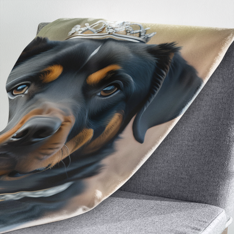 Fleecedeken Mw Rottweiler vrouw