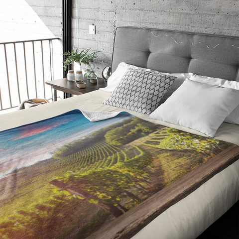 Fleecedeken Wijngaard