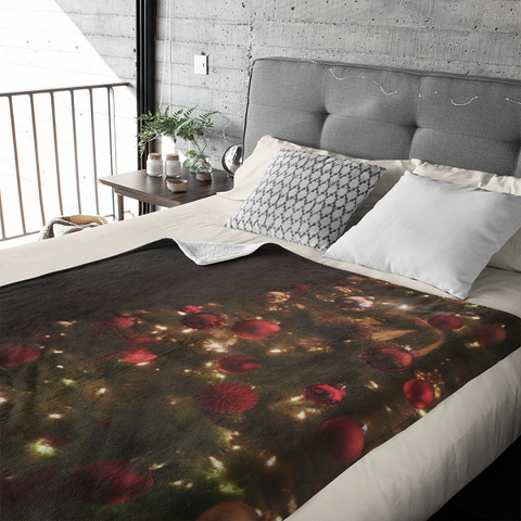 Fleecedeken Kerstboom