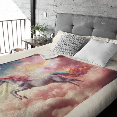 Fleecedeken Unicorn 2