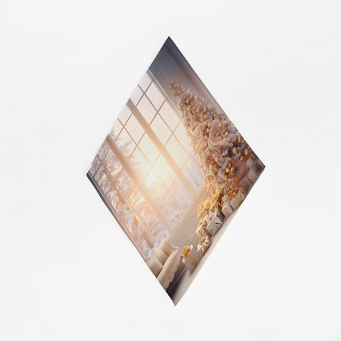 Theedoek Kerstboom Wit