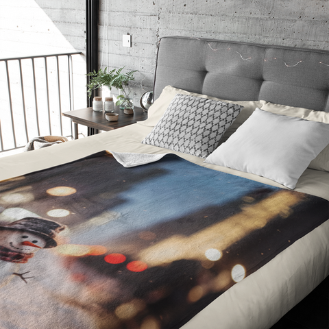 Fleecedeken Sneeuwpop