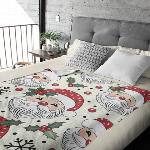 Fleecedeken Kerstman