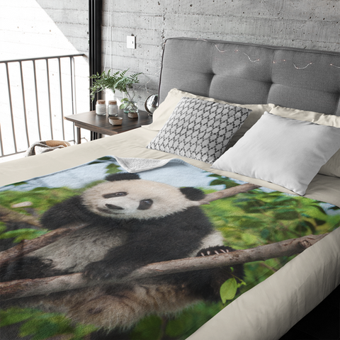Fleecedeken Panda
