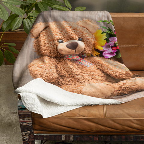 Fleecedeken Beer I miss you