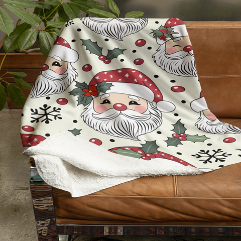 Fleecedeken Kerstman