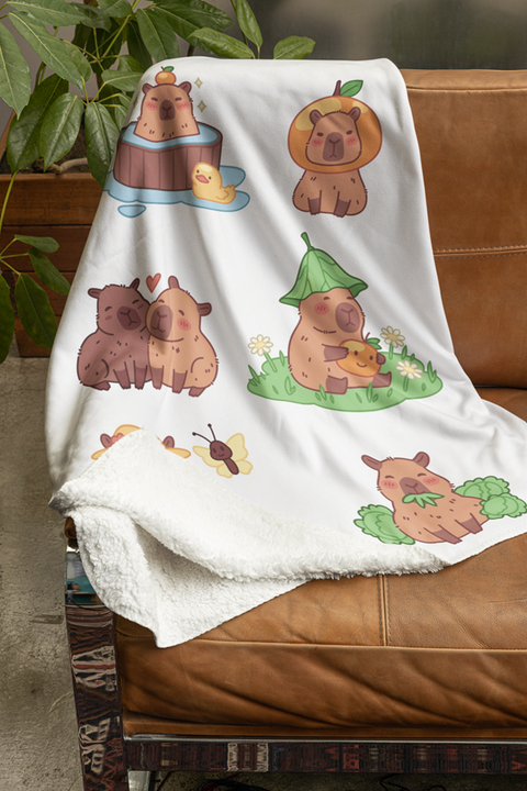 Fleecedeken Capibara's