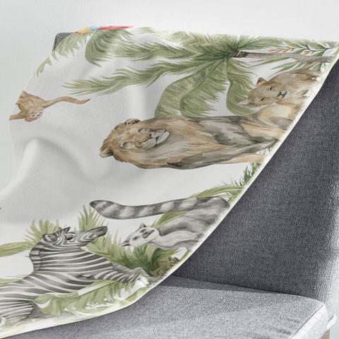 Fleecedeken Jungle Leeuw