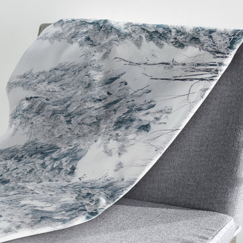 Fleecedeken Winter op de berg