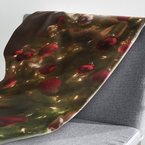 Fleecedeken Kerstboom