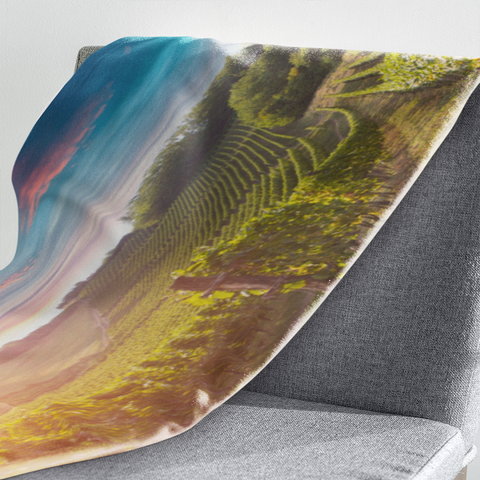 Fleecedeken Wijngaard