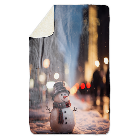 Fleecedeken Sneeuwpop