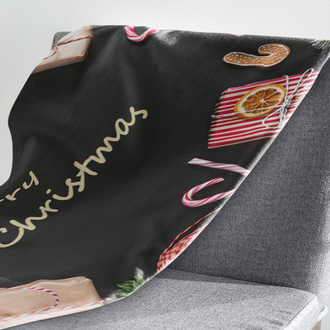 Fleecedeken Merry Christmas2