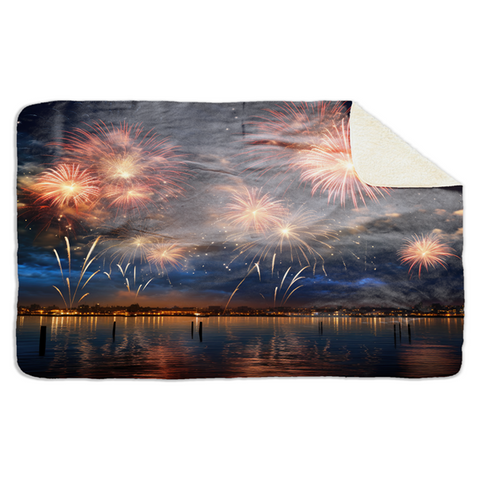 Fleecedeken Vuurwerk